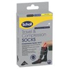 Scholl Flight Socks Compression Hosiery Black (Size: Large M9-12)