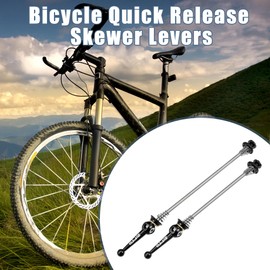 Motoforti 1 Pair Bicycle Front and Rear Axle Quick Release 140 mm 180 mm Black