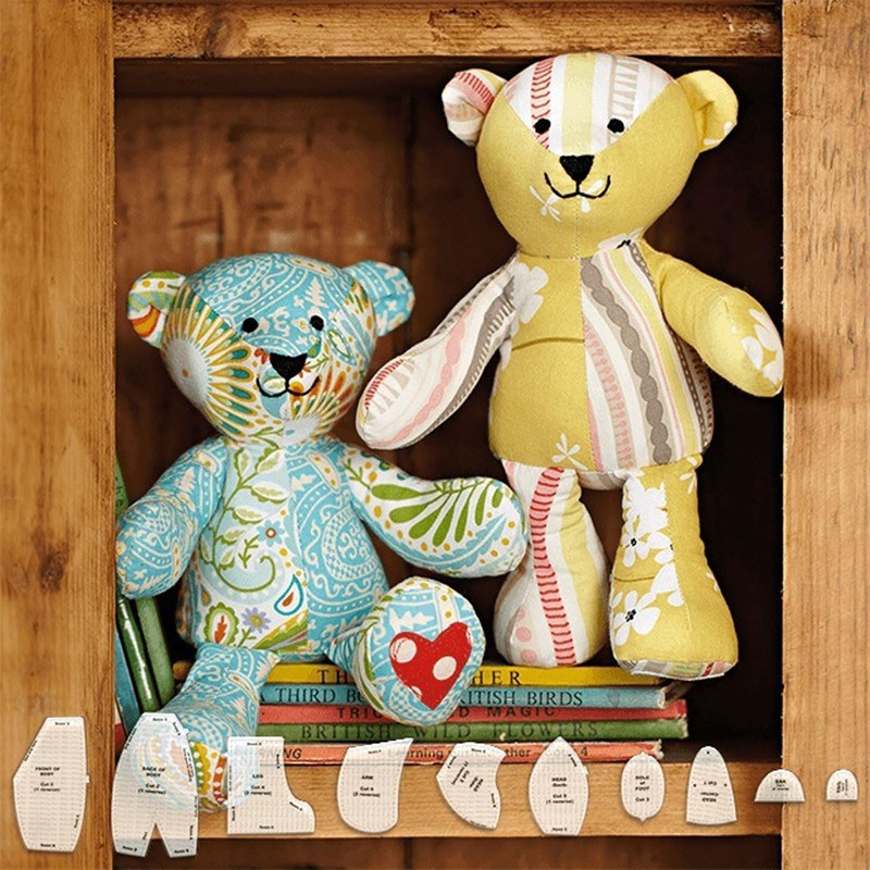 Tissting Pack of 10 Memory Bear Template Pattern, 12 Inch