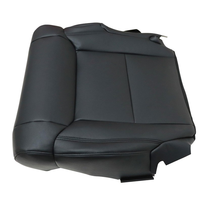 FZJDSD Black Driver & Passenger Side Bottom Microfiber Leather Replacement