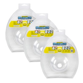 Big John Plunger Splash Guard –For Standard Sizes Toilets – Fits a Wide Array of Plunger Sizes – 3-Pack