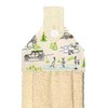 Hanging Hand Towel - Funny Winter Scene - Skaters -