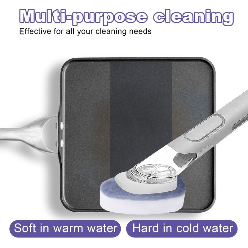 14pcs Dish Wand Sponge Refills, Non-Scratch Washing Up Wand Replacement