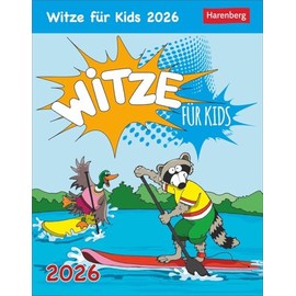 Witze für Kids Tagesabreißkalender 2026: Lustiger Tageskalender für Kinder. Humorvoller Tischkalender 2026 mit täglichen Kinder-Witzen. Kinder-Kalender zum Aufstellen. (Tischkalender Harenberg)