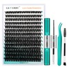 GEMERRY Individual Eyelash Set 50D Cluster Eyelashes 0.07 D Crul
