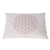Pine Wood Cushion with Flower of Life in Purple, 26