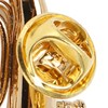 Brass Miniature Tuba Shaped Lapel Brooch Pin Elegant Mini Musical