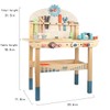 Wooden Power Tool Workbench for Kids, Building Tools Sets Pretend