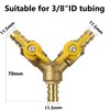 bociloy 3 Way Shut Off Ball Valve 3/8" (11.5mm) Hose