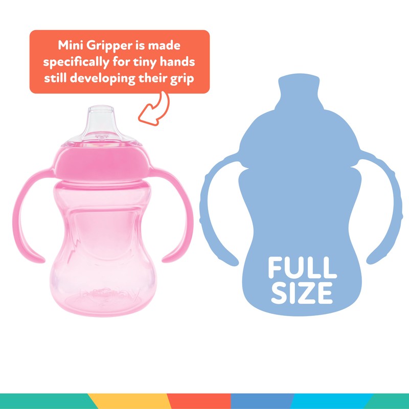Nuby Mini Grip N' Sip No-Spill Baby Sippy Cups with