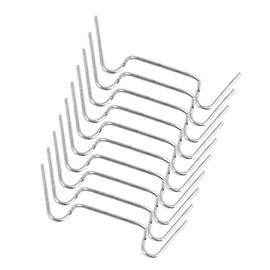 Motoforti Universal Motorcycle Fastener Spring Clip, Headlight Spring Clips, Square, Stainless Steel, Silver Tone, 10pcs