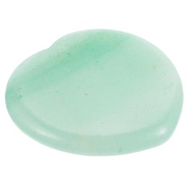 Healeved Heart Shaped Worry Stone Natural Crystal Massage Tool for Anxiety Relief Decorative Palm Stone for Crystal Beginners for Home Decor Photo Props