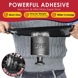 Qualirey 8 Pack Jumbo Rat & Mouse Glue Traps, 11.8 X 9.84 in Large Heavy Duty Mouse Traps Indoor for Home, Pre Scented Adhesive Plastic Tray with for Spider, Snake, Mice, Kids and Pet Safe (Black)