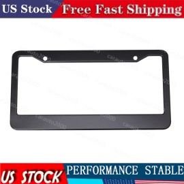 Unbranded Black License Plate Frame Tag Cover Aluminum alloy Front Back Universal Car