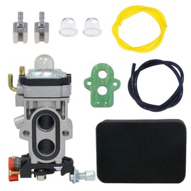 NIMTEK Carburetor with Air Filter for Husqvarna 350BT 150BT 350BF 150BF Backpack Leaf Blower Replace Walbro WYA-79 with Primer Bulb Fuel Line Filter