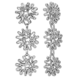 Handmade Ohrhänger Blumen Ohrringe aus 925 Sterling Silber Boho-Ohrringe für Frauen florale Statement Ohrringe hypoallergene Blumen Ohrstecker für Frauen ungewöhnliches Geschenk für Sie