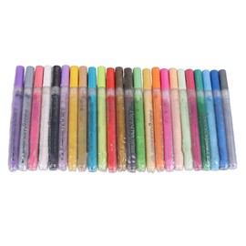Acrylic Markers 24 Color Waterproof Translucent Penholder Paint Marker Pen for Drawing Journal Card Making