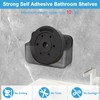 ANRUI Shower Shelf, No Drilling, Pack of 2 Acrylic Shower