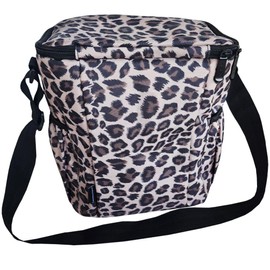 Two Lumps of Sugar Cheetah Lunch Bag - Insulated Adult Lunch Box with Adjustable Strap & Zipper Closure, Eco-Friendly Tote Bag for Women & Men, Ideal for Beach, Office, Work, Picnic, Hiking