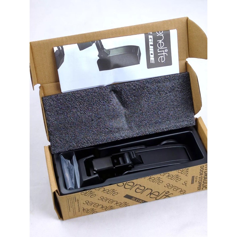 SereneLife H1 HYDRAULIC DOOR STOPPER-Easy to Install & Mount, Noiseless,