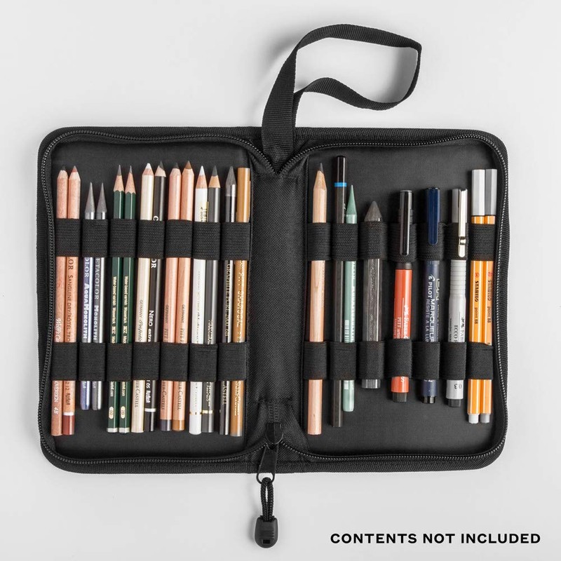 Jackson's : Black Sketching Case : 14x22cm (APX.6x9in)