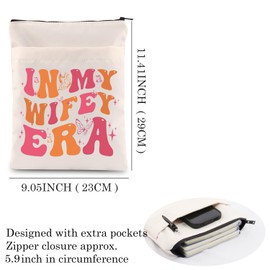 Lywjyb Birdgot In My Wifey Era Tote Bag Engagement Gift for Wife Birthday Gift Bride Shopping Bag Gift for Her (Wifey bsl CA)