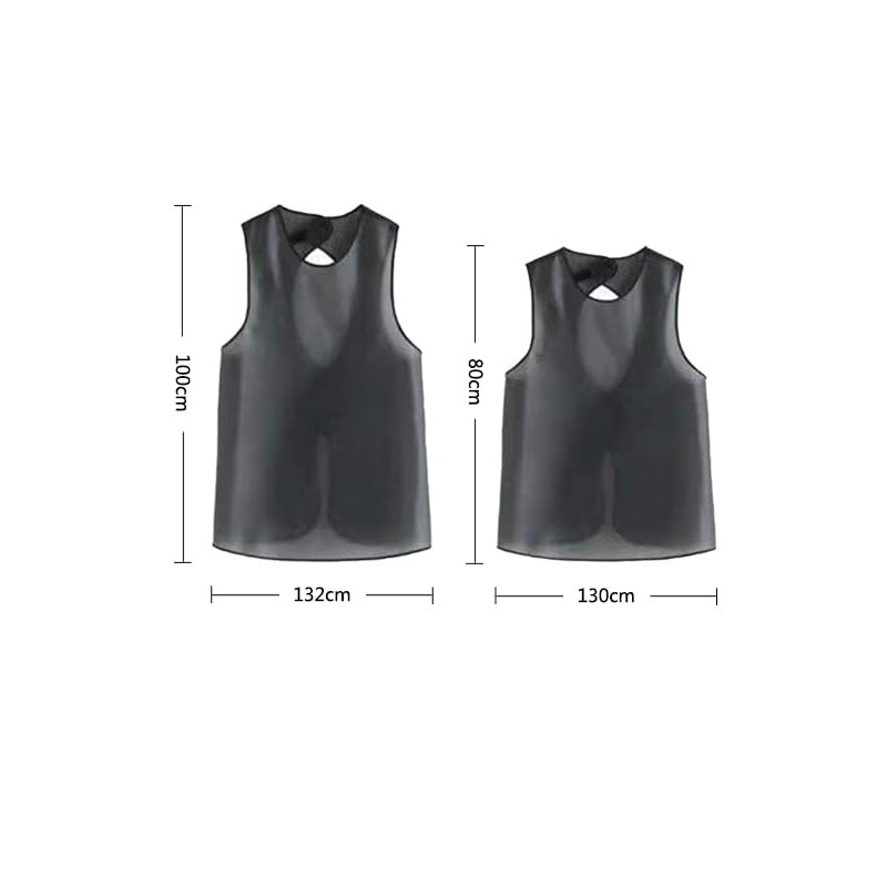 Clapoyis Waterproof Vinyl Apron, Hand Cleaning Apron, Translucent, TPU, Commercial
