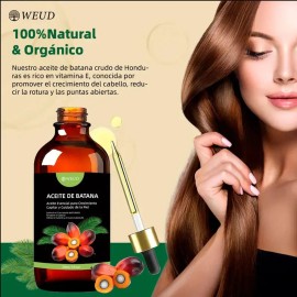 🌿✨ 3PC WEUD Batana & Rosemary Hair Oil – Intensive Repair & Growth Elixir for Damaged Hair 💧