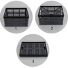 Hommp 3-Pack 34 L Plastic Collapsible Storage Crates, Large Stackable