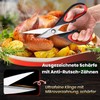 Cozor Kitchen Scissors 22 cm, Household Scissors with Saw Edge,