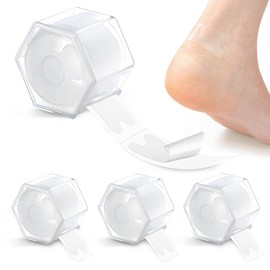 Realand Blister Bandages for Feet, Blister Prevention Pads for Heel Toe Finger, Waterproof Invisible Heel Protector Cushion Tape, Care Travel Essentials (120 Pack - Clear)