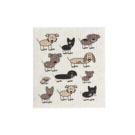 Retro Kitchen - Biodegradable Dish Cloth - Dogs