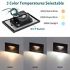 120V Dimmable LED Step Lights, 3000K/4000K/5000K, 12-Pack | Line Voltage