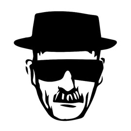 Breaking Bad Heisenberg Walter White Sticker Decal