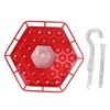 Hex Hummingbird Feeder Horizontal Hanging Bird Feeding Tray for Garden