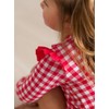 RuffleButts Baby/Toddler Girls Skirted Long Sleeve Rash Guard Bikini UPF50+