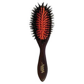 Osaka Brush Cushion Brush Shatree Cushion Boar Hair (Small) Hair Brush Black 1pc (x1)