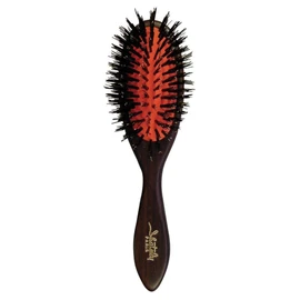 Osaka Brush Cushion Brush Shatree Cushion Boar Hair (Small) Hair Brush Black 1pc (x1)