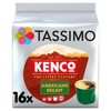Tassimo Kenco Decaffeinated Coffee Pods, 16x6.5g