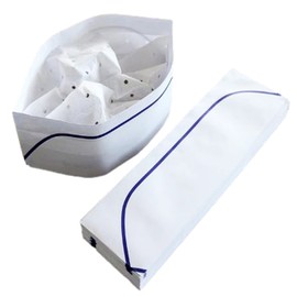 S.fields.inc Disposable Clean Cap, Hat, Restaurant, Kitchen, Paper Japanese Hat, Sushi Restaurant, Soba, Udon Store, Japanese Cuisine, blue