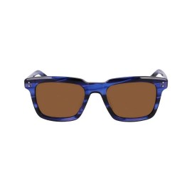 Shinola New SHINOLA by Flexon SH-1500S 460 Crystal Navy Horn Sunglasses with Brown Lens