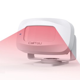 CallToU Wireless Motion Sensor Alarm for Seniors Indoor Motion Detector for Dementia Caregiver Alarm & Fall Prevention System 33FT Motion Detector Range（Need to Be Paired with Receiver to Work）