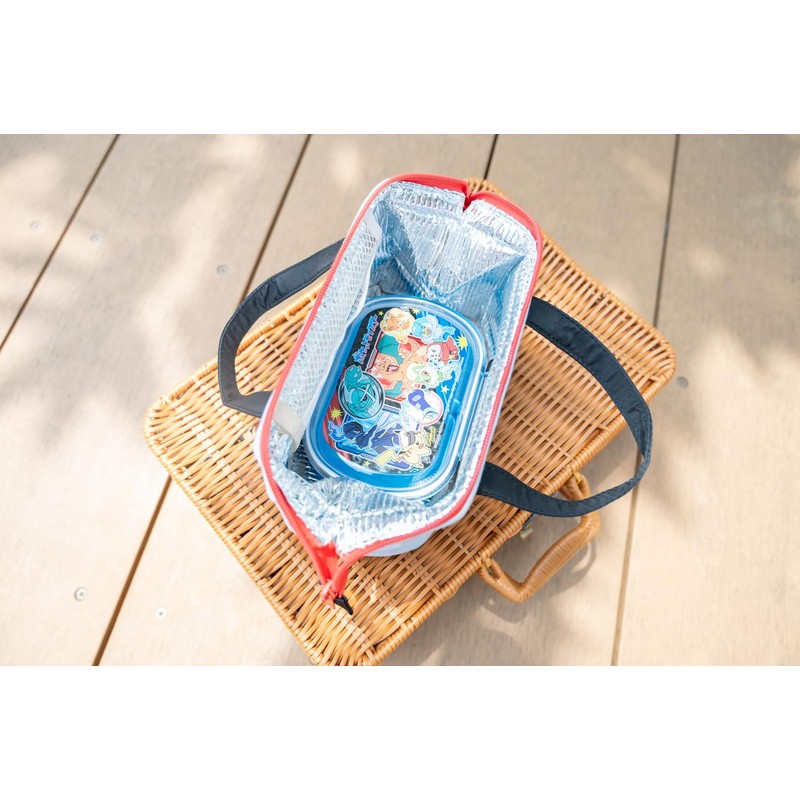 Skater KGA0-A Lunch Bag, Cold Insulation, Small, Children, Clasp, Kids,