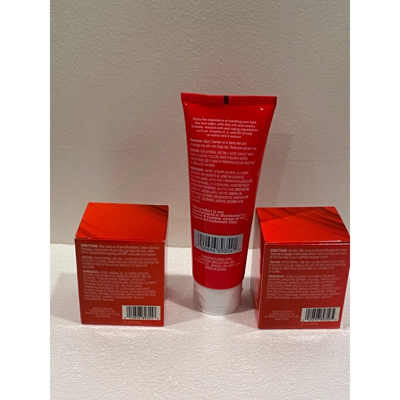 b.pure Revitalizing Night day hydrating Moisturizer cream cleanser set