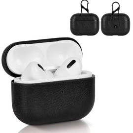 UIUIKA Airpods Pro 2 Case (2023/2022), Air Pods Pro 2 Case, Genuine Leather, PU Leather, AirPods Pro 2 Leather Case Cover, Scratch-Resistant, Shockproof, Lightweight, Dustproof, Anti-Lost, Convenient