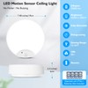 2-Pack Motion Sensor LED Ceiling Lights Battery Operated, 7.48inch 6500K