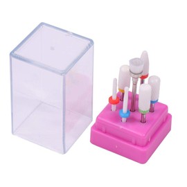 Drill Bit for Nail Machines [Grinding Head, 7-Piece Set] Nail Art, Nail Care, Nail Off, Manicure, Gel Nails