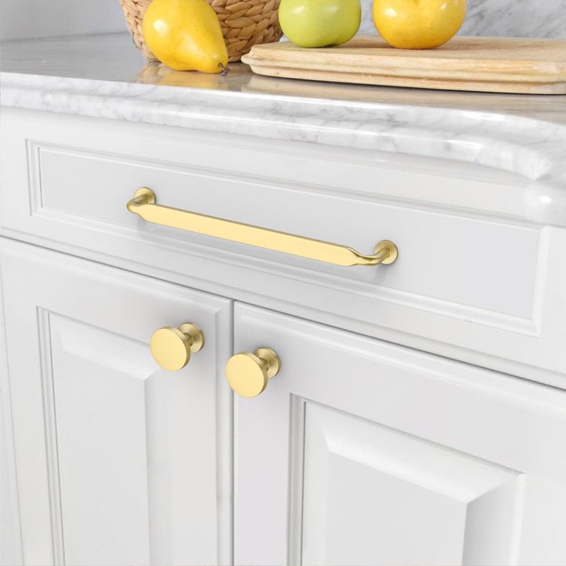 Amerdeco UK0071 Furniture Knobs Antique Brass Cabinet Knobs Drawer Knobs