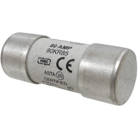 80 Amp House Mains Service Cut-Out Fuse 23x57mm 80A KR85 BS1361