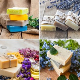 6 Piezas Molde Silicon De 6 Agujeros Para Jabone Repostería；Moldes de Silicona para Jabones y Repostería - Pack de 6 Formas